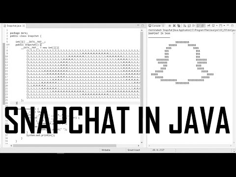 SNAPCHAT IN JAVA