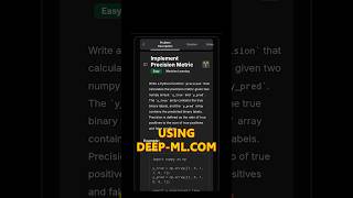 Calculate Precision Like This🎯 #machinelearning #datascience #learnmachinelearning