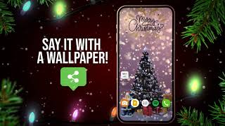 Merry Wavesome Christmas! #livewallpapers #christmaswallpapers #MerryChristmasWallpaperHD