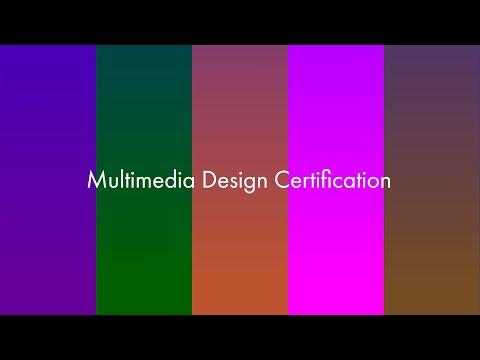 Multimedia Design Certification