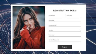 How to make responsive registration form using HTML and CSS