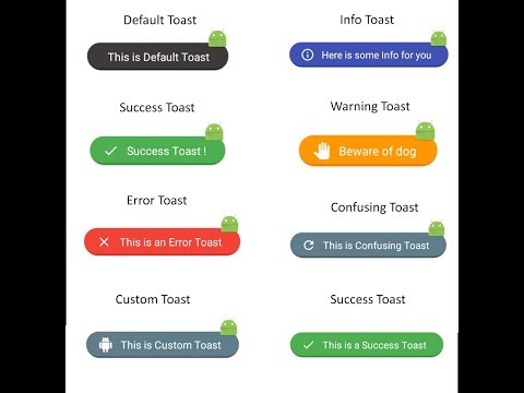 Fancy/Customized Toast in Android | Android Toast | Android tutorial | Java