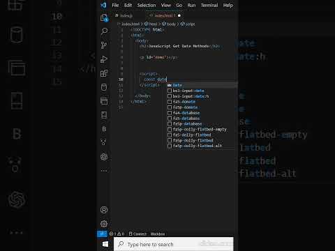 JavaScript Get Date Methods | Javascript | Date | js