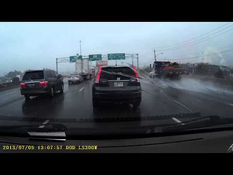 Hard Raining on Highway 401 - July 5, 2013 - Toronto, Canada - DOD LS300W