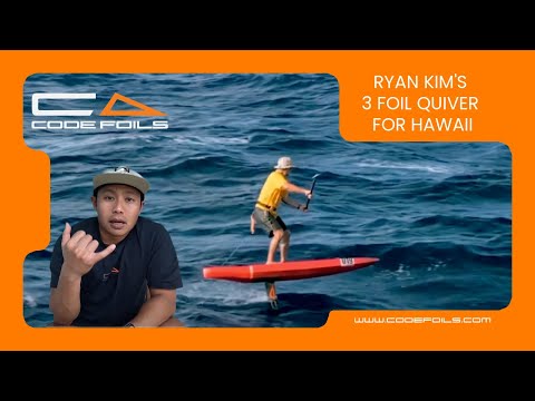 Ryan Kim's 3 foil quiver for Hawaii | Code Foils