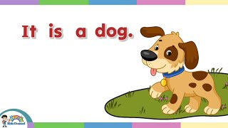 Sentence Reading for Kids | English Reading Lesson for Nursery and Kindergarten | Learn to Read 