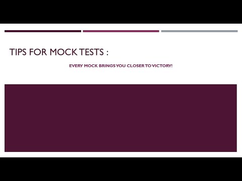 Tips for mock tests for boosting GATE score
