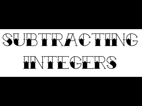 Subtracting Integers