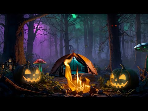 👽🧚‍♀️ Kooky Forest Camping 🌲 Aliens & Fairies 12HR Weird Nature Sounds | Relax, Study, Sleep 🛸✨
