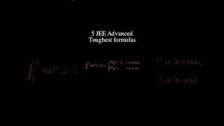 5 Toughest  IIT JEE Adv formulas