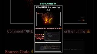 ✨ Pulsing Star Animation in HTML CSS & JavaScript | Particle Effects Tutorial 🔥 | CodePen Project