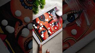 Applying Varnish on Radha Ji Eyes Painting✨🎨 #shorts #art