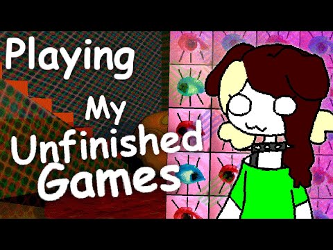 Silly Programmer Girl Shows Off Her Old Unfinished Games!