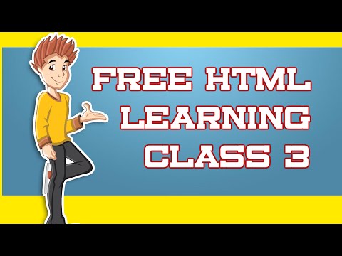 Learn free and easy HTML tutorial  In URDU/HINDI online education! class 3