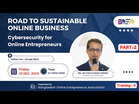 Common Cybersecurity Threats and How to Protect Your Online Business | Class-7 | Training-4