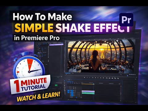 How to Make SIMPLE Shake Effect in Premiere Pro | 1 Minute Tutorial