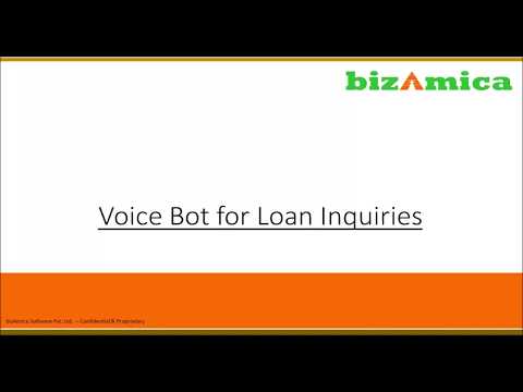 bizAmica Voice Bot For Loan inquiries