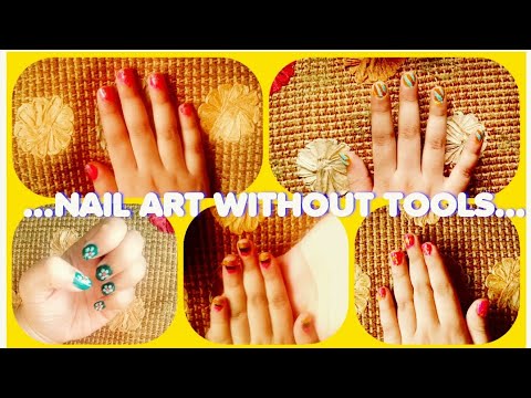 Nail art without any tools for kids | DIY #nailart #nailartkids