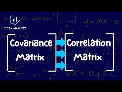 How to derive a correlation matrix from a covariance matrix #statistics #matrix