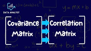 How to derive a correlation matrix from a covariance matrix #statistics #matrix