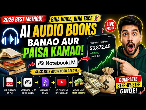 "Notebook LM سے Book بنا کر YouTube سے پیسے کمائیں 💸 (Full Guide 2026)"