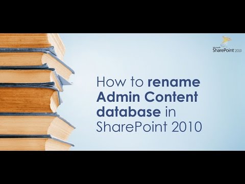 Rename AdminContent DB in SharePoint 2010/2013