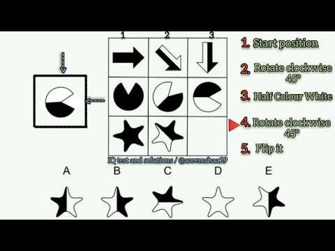 IQ test and solutions, Questions and answer, Improve your and your children brains..