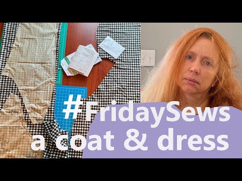 #fridaysews E7 NL 6585 Coat Progress! New Hair! And an unfortunate accident!