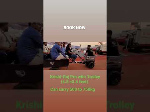 Krishi-Raj Pro with Trolley Attachment | Electric Battery Powered Multipurpose Tiller