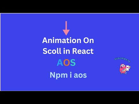AOS On Scroll Animation Effect in React in React 2024  | Use in your Website to easily 🔥