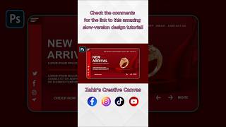 Website UI Design in Photoshop | Modern Jewelry Webpage Tutorial for Beginners #shorts