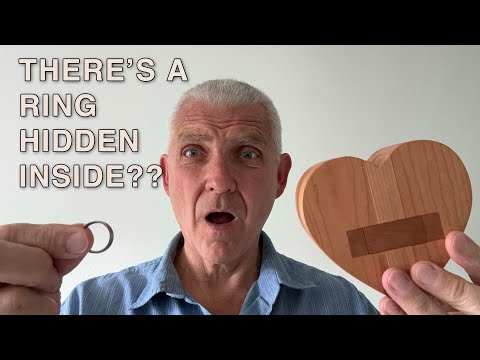 I made a heart puzzle with a hidden ring inside!