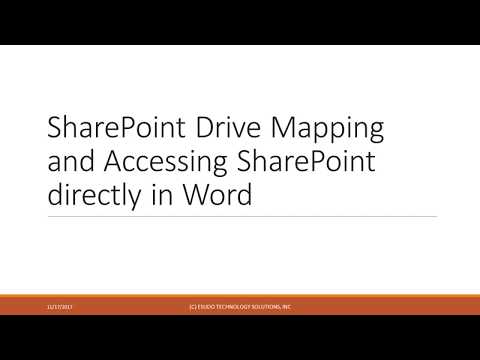 How To Map Drive from SharePoint Site in File Explorer