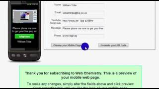 How to create web pages for mobile devices for FREE in under 3 minutes!