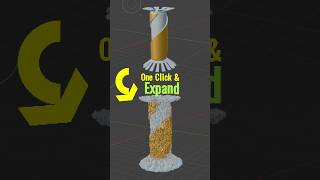 Boost your Blender skills 🚀 Expand objects in just one click. #3d #blendertips #blender3d #blender