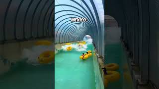 Lazy rivers in USA vs Mexico! #shorts