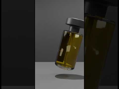 This 3D Perfume Model Looks Too Real 🤯 | Blender Art #shorts #blender #animation #3dcartooncharacter