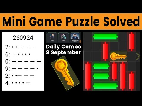 9 September Mini Game Puzzle, Combo, Cipher Hamster Kombat today #trading