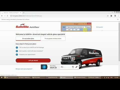 Scraper Vehicles fixmyglass safelite com very fast