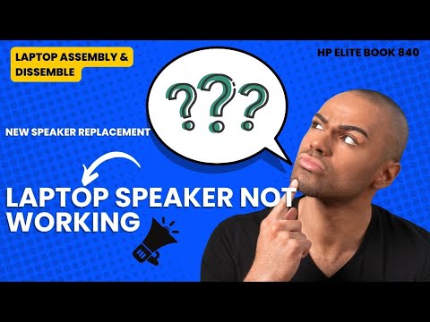 Hp Elite book 840 Speaker Replacement Video