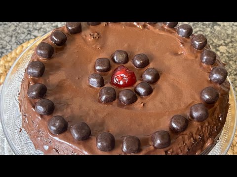 Bake your cake at home😊😊 easy chocolate cake recpie with chocolate buttercream frosting ❗️❗️