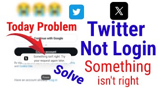 how to fix twitter something went wrong,how to fix twitter login problem,twitter account not working