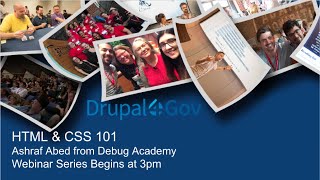 Drupal4Gov Webinar Series:  HTML and CSS 101 with Debug Academy