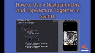 How to Use a NavigationLink and TapGesture together in SwiftUI