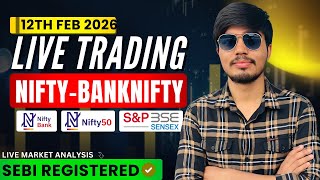 ♦️Nifty & BN Live Analysis Today | 12th February 2026 | Intraday Market Outlook, Key Levels- Live