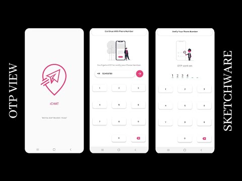 OTP View ui || Splash Screen ui ||DESIGN 14 ||FREE project for SKECHWARE||ROYALSOFTWARES