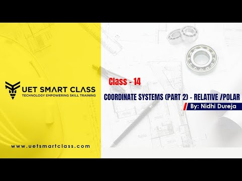 Types of Coordinate System in Autocad | Absolute , Relative Rectangle & Polar coordinate system