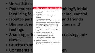 Relationship red flags for coercive control 🚩 #coercivecontrol #redflags #emotionalabuse