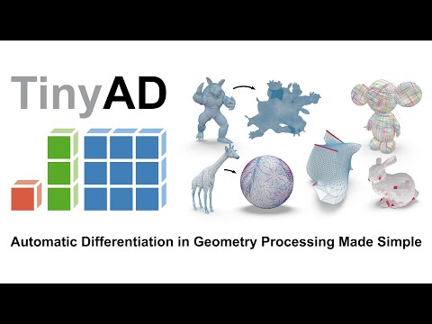 [SGP 2022] TinyAD: Automatic Differentiation in Geometry Processing Made Simple