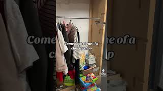 Come back stage of a charity shop with me, what will we find? #charity #thrifting #shop